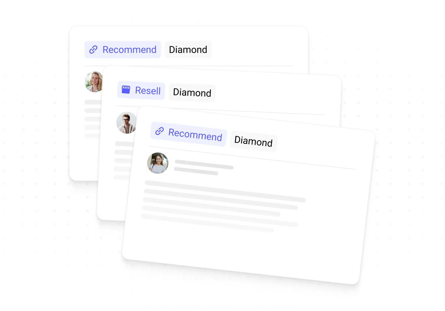 Customer support cards